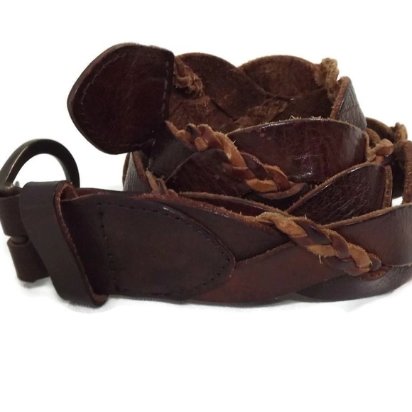 HOLLISTER Womens Mens DistressedTan Brown  Belt XS - Picture 5 of 8